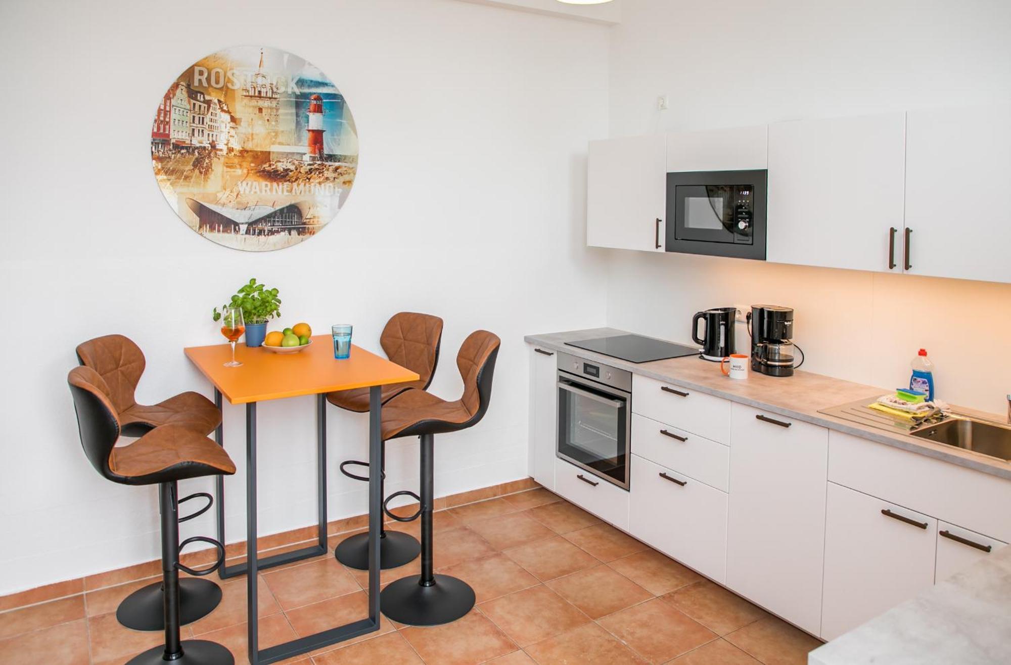 City Apartment "Hans Seat" Rostock Mit Rooftop-Terrasse Dış mekan fotoğraf